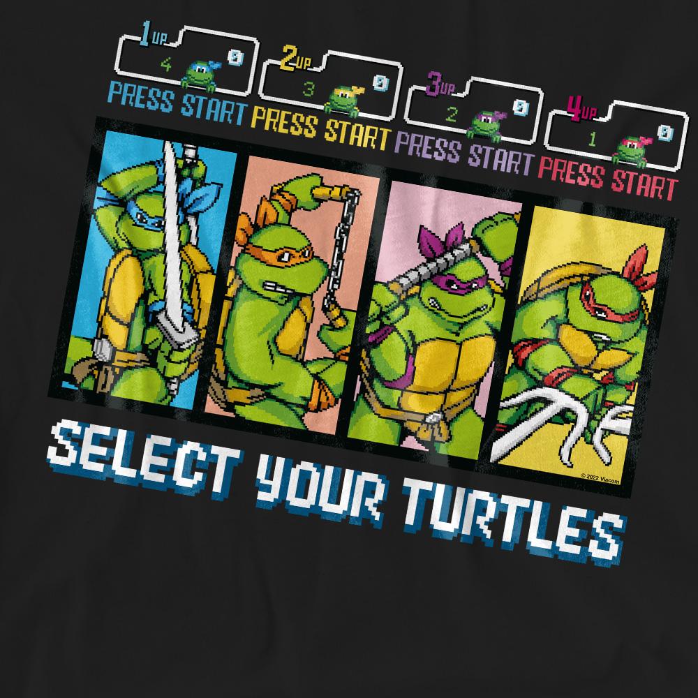 Black - Pack Shot - Teenage Mutant Ninja Turtles Unisex Adult Select Your Turtles T-Shirt