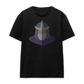 Black - Front - Teenage Mutant Ninja Turtles Unisex Adult Shredder Face T-Shirt