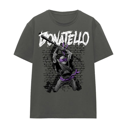 Charcoal - Front - Teenage Mutant Ninja Turtles Unisex Adult Donatello T-Shirt