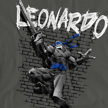 Charcoal - Pack Shot - Teenage Mutant Ninja Turtles Unisex Adult Leonardo T-Shirt