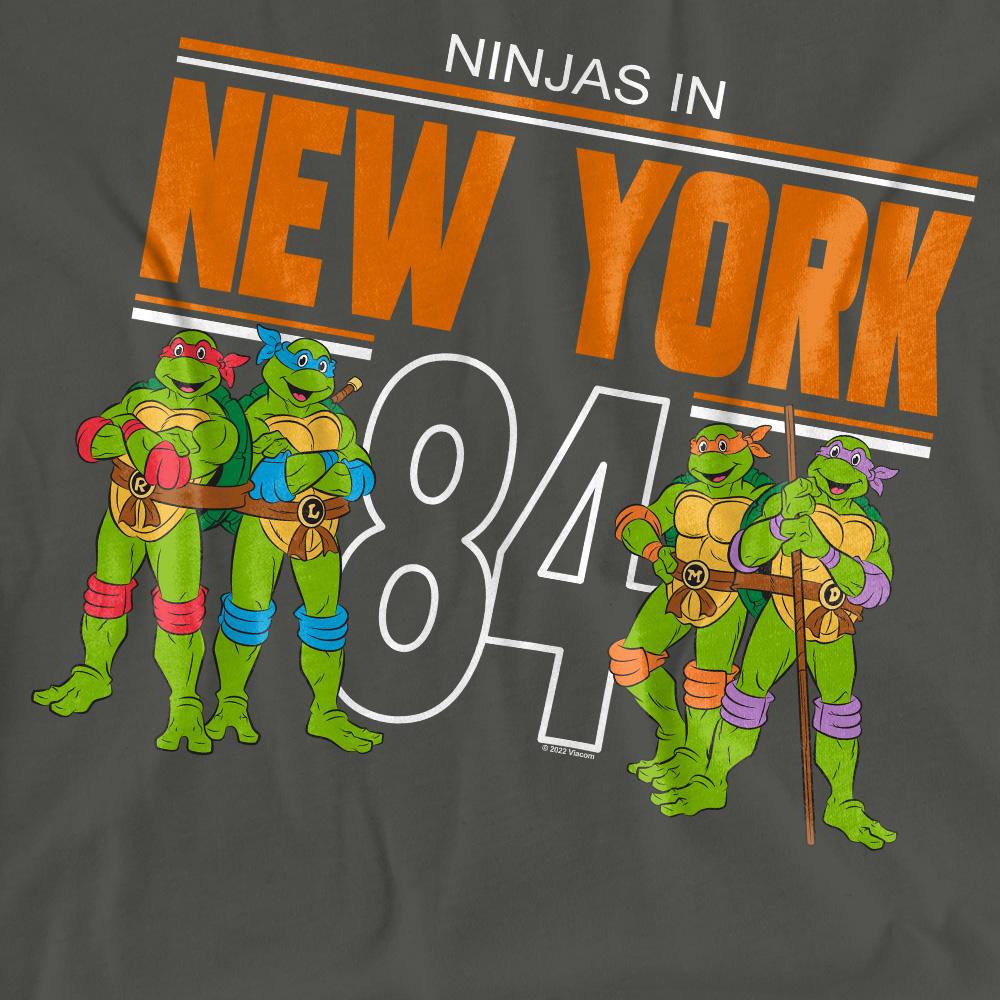 Charcoal - Pack Shot - Teenage Mutant Ninja Turtles Unisex Adult TMNT NYC T-Shirt