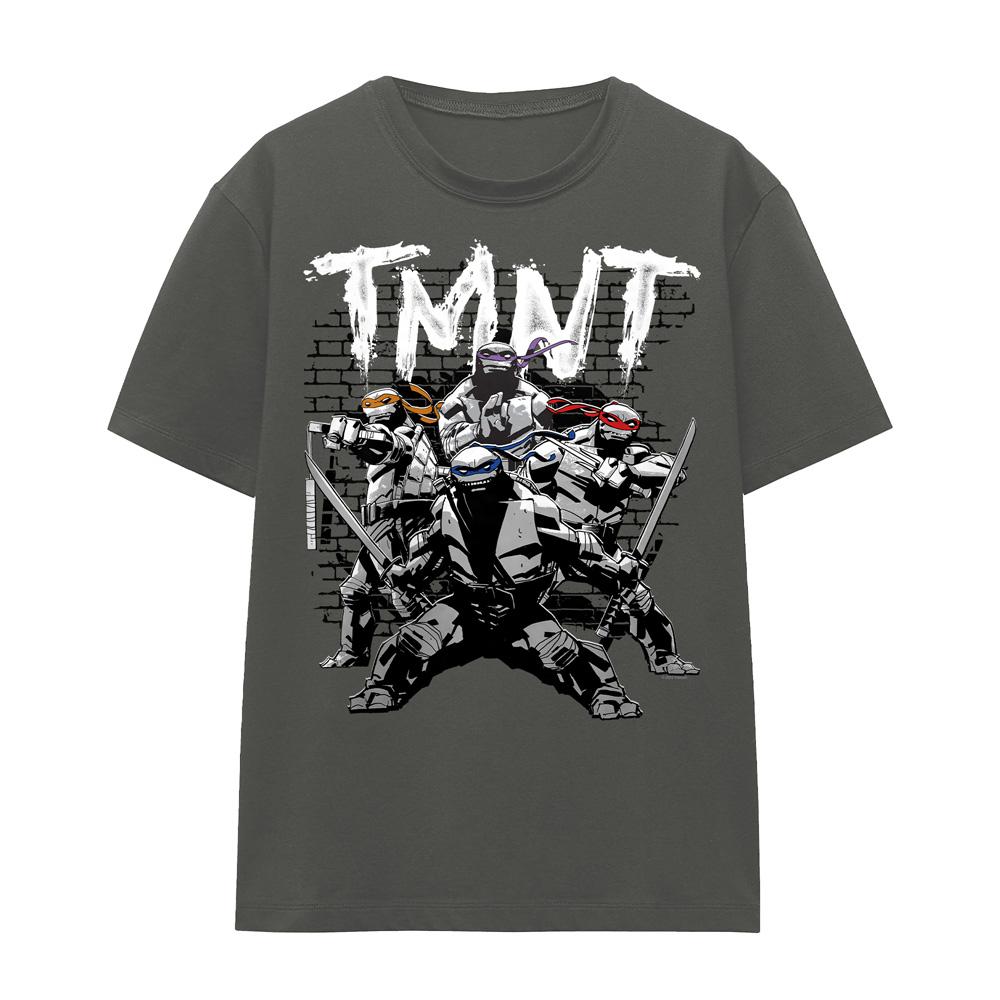Charcoal - Front - Teenage Mutant Ninja Turtles Unisex Adult TMNT Team T-Shirt