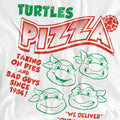White - Side - Teenage Mutant Ninja Turtles Unisex Adult Turtles Pizza T-Shirt