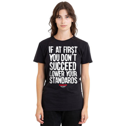 Black - Side - Tommy Boy Unisex Adult Lower Your Standards T-Shirt