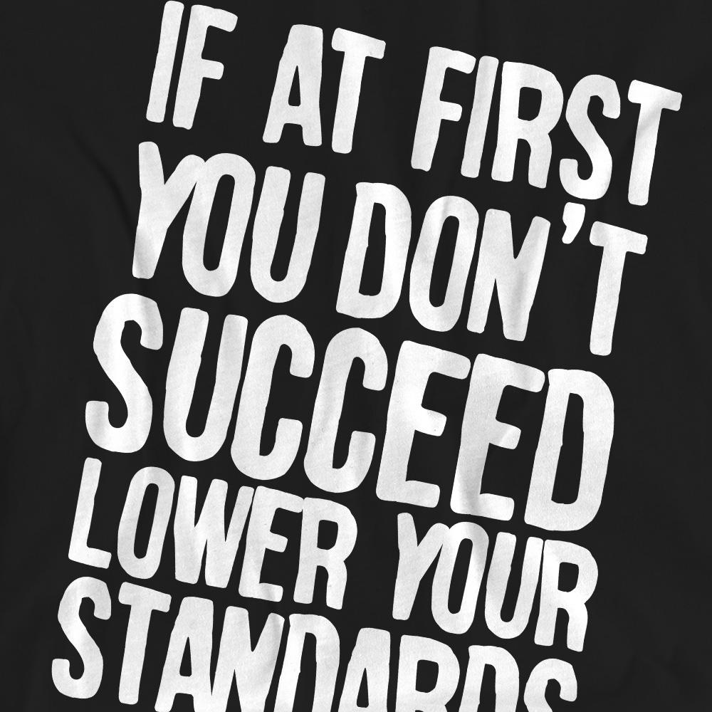 Black - Pack Shot - Tommy Boy Unisex Adult Lower Your Standards T-Shirt