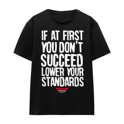 Black - Front - Tommy Boy Unisex Adult Lower Your Standards T-Shirt