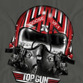 Charcoal - Side - Top Gun Unisex Adult Goose Helmet T-Shirt