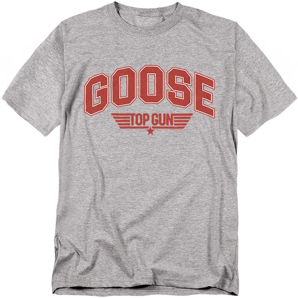 Athletic Heather - Front - Top Gun Unisex Adult Goose Varsity T-Shirt