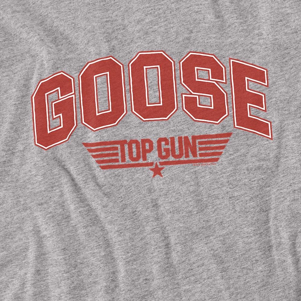 Athletic Heather - Back - Top Gun Unisex Adult Goose Varsity T-Shirt