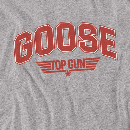 Athletic Heather - Back - Top Gun Unisex Adult Goose Varsity T-Shirt