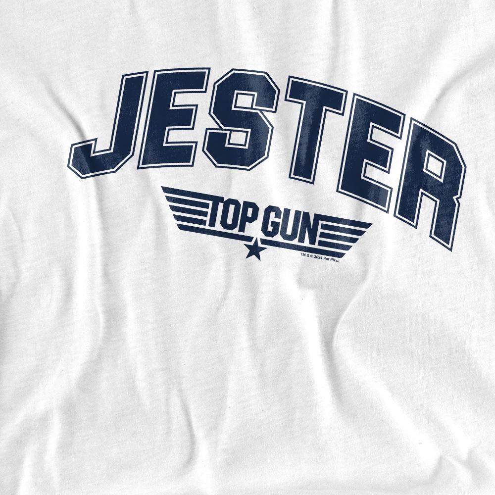 White - Pack Shot - Top Gun Unisex Adult Jester Varsity T-Shirt