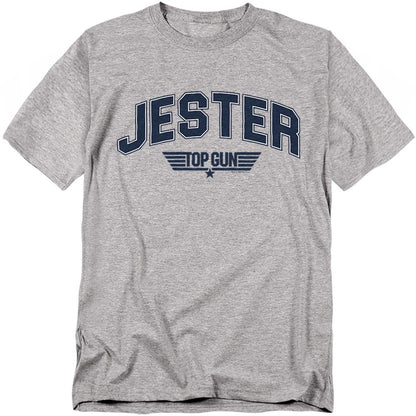 Athletic Heather - Front - Top Gun Unisex Adult Jester Varsity T-Shirt