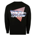 Black - Back - Back To The Future Mens Logo Long-Sleeved T-Shirt