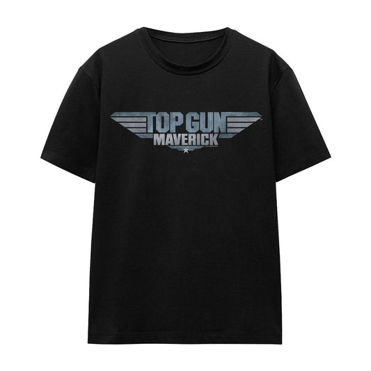 Black - Front - Top Gun: Maverick Unisex Adult Logo T-Shirt