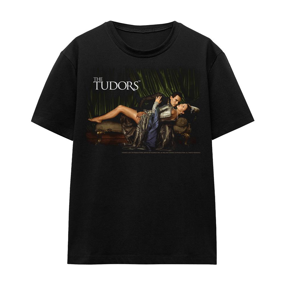 Black - Front - The Tudors Unisex Adult The King And His Queen T-Shirt