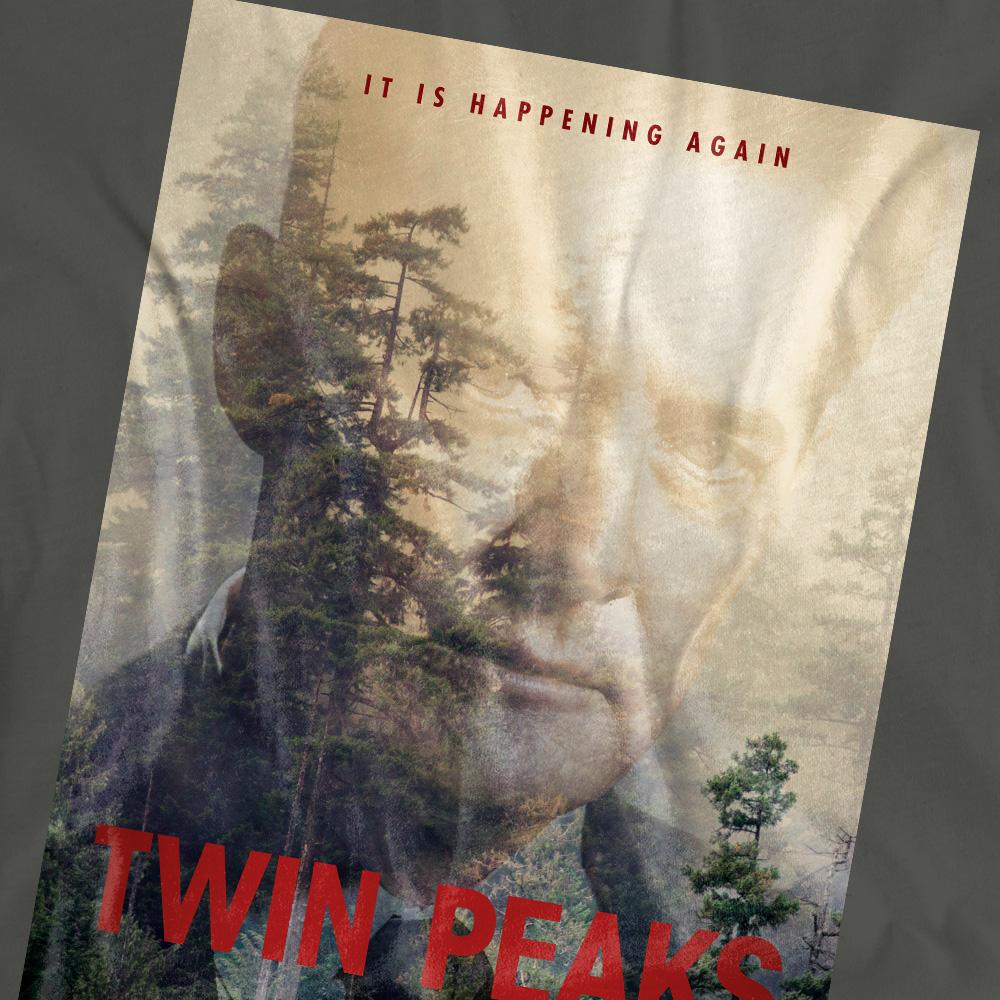 Charcoal - Pack Shot - Twin Peaks Unisex Adult Dale Cooper Poster T-Shirt
