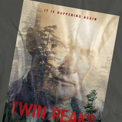 Charcoal - Pack Shot - Twin Peaks Unisex Adult Dale Cooper Poster T-Shirt