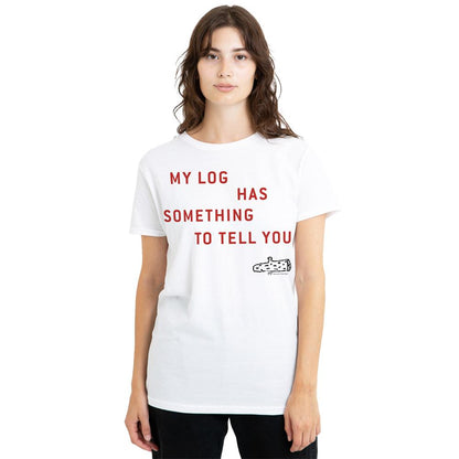 White - Side - Twin Peaks Unisex Adult My Log T-Shirt