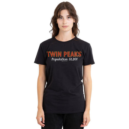 Black - Lifestyle - Twin Peaks Unisex Adult Population T-Shirt