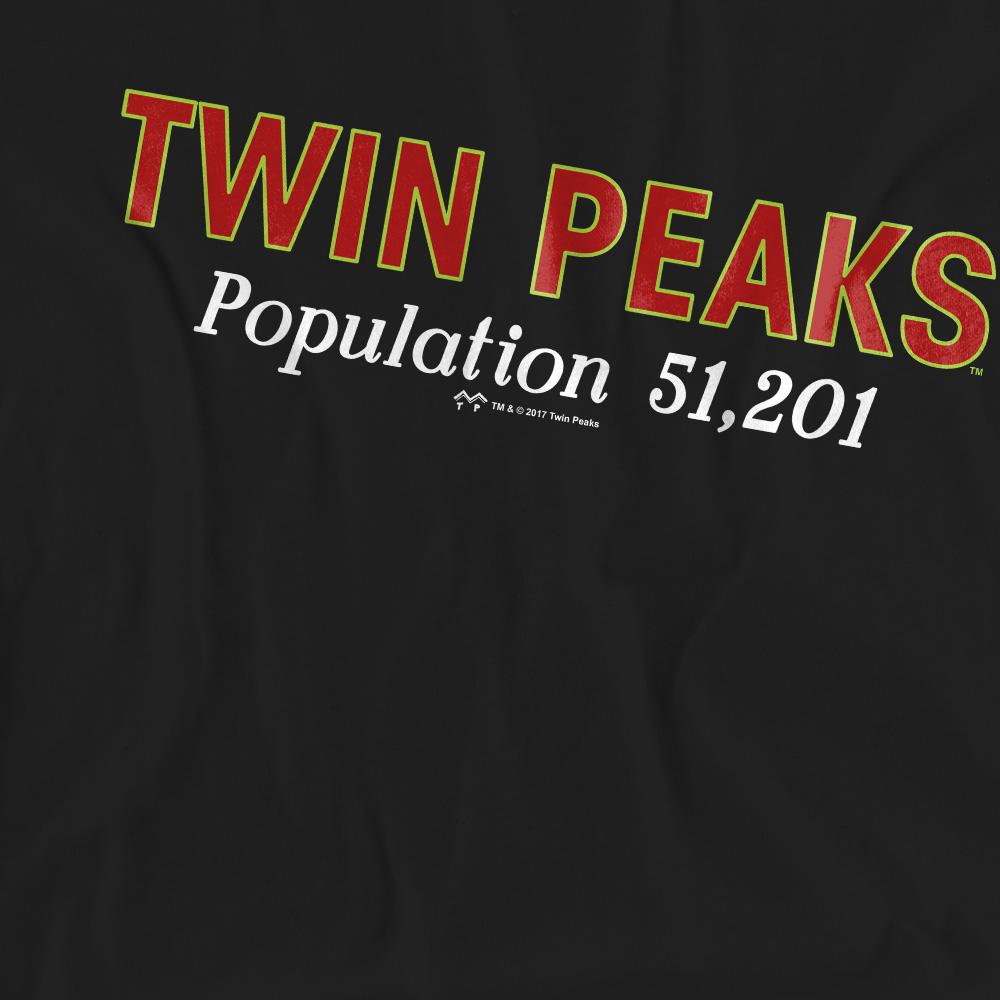 Black - Side - Twin Peaks Unisex Adult Population T-Shirt