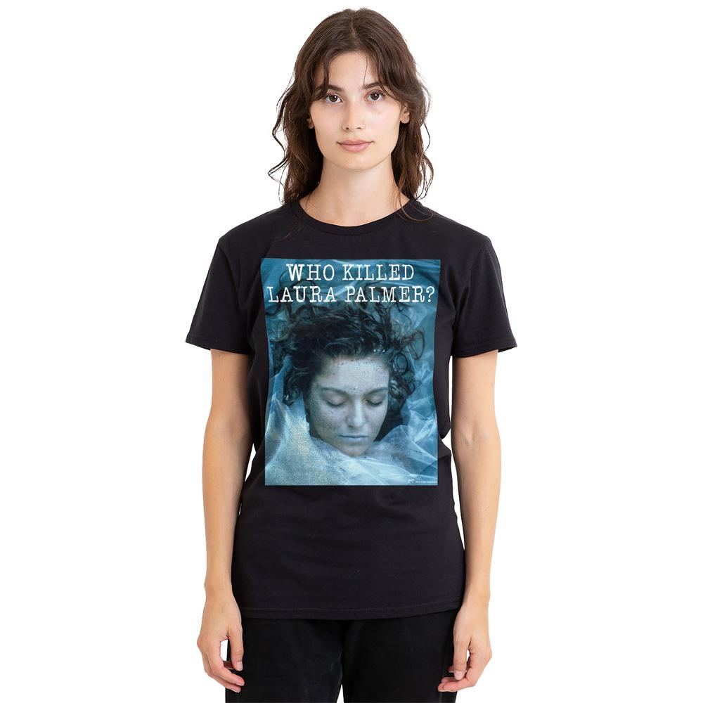 Black - Side - Twin Peaks Unisex Adult Who Killed Laura T-Shirt