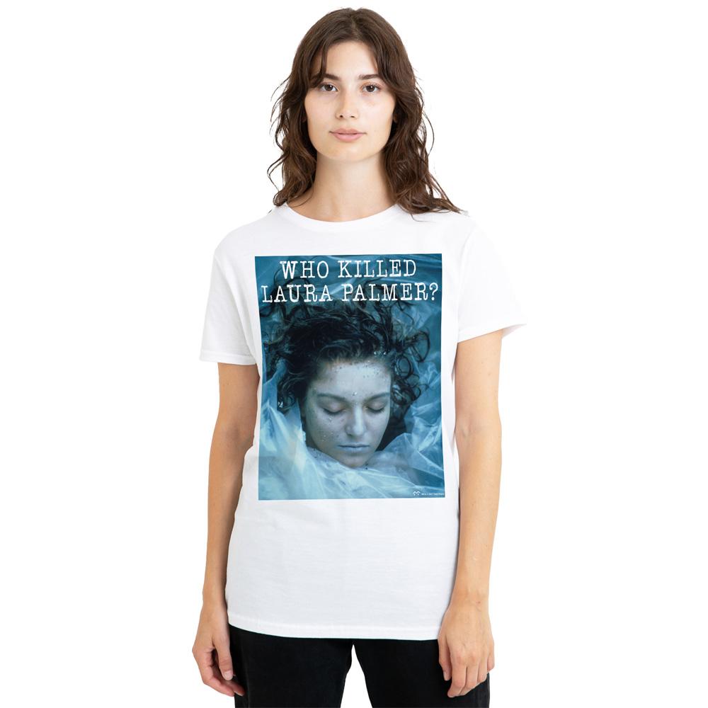 White - Lifestyle - Twin Peaks Unisex Adult Who Killed Laura T-Shirt