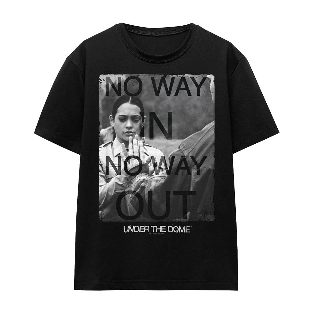 Black - Front - Under the Dome Unisex Adult Trapped T-Shirt