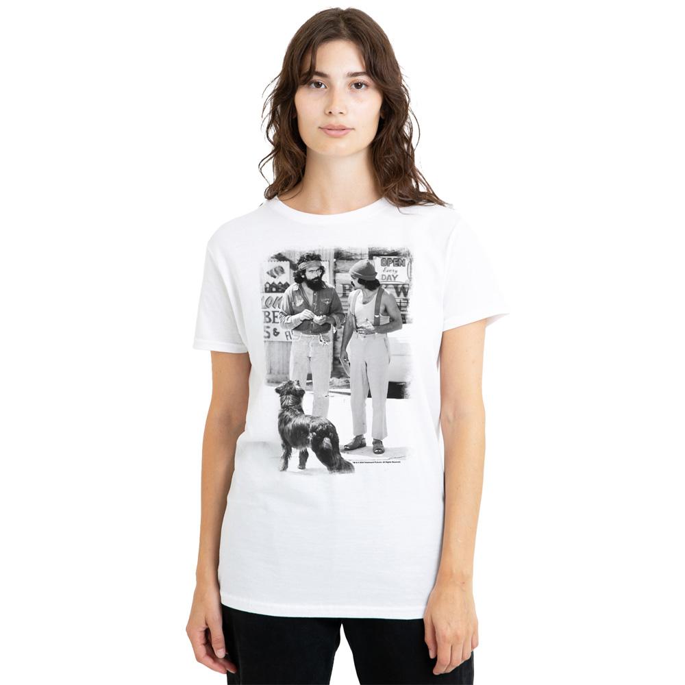 White - Lifestyle - Cheech & Chong Unisex Adult Up In Smoke Dog T-Shirt