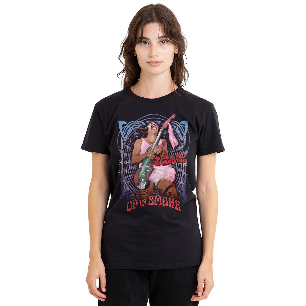 Black - Side - Cheech & Chong Unisex Adult Up In Smoke Pantyhose T-Shirt