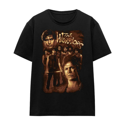 Black - Front - The Warriors Unisex Adult 9 Warriors T-Shirt