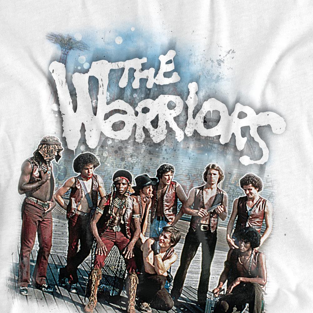 White - Pack Shot - The Warriors Unisex Adult Amusement T-Shirt