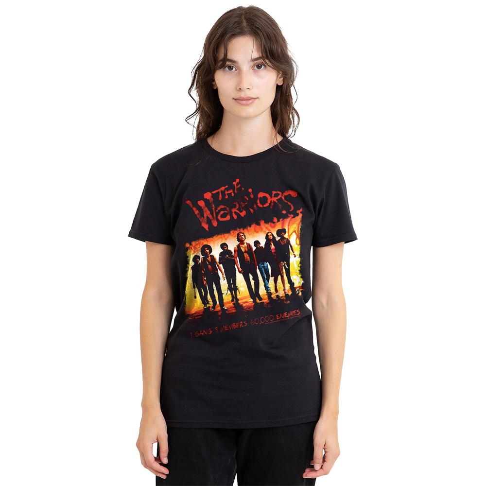 Black - Side - The Warriors Unisex Adult One Gang T-Shirt