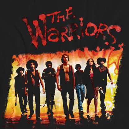 Black - Side - The Warriors Unisex Adult One Gang T-Shirt