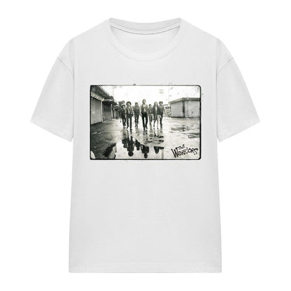 White - Front - The Warriors Unisex Adult Rolling Deep T-Shirt