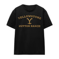 Black - Front - Yellowstone Unisex Adult Arched Logo T-Shirt