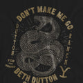 Black - Side - Yellowstone Unisex Adult Beth Dutton T-Shirt