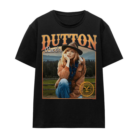 Black - Front - Yellowstone Unisex Adult Thoughts Beth Dutton T-Shirt