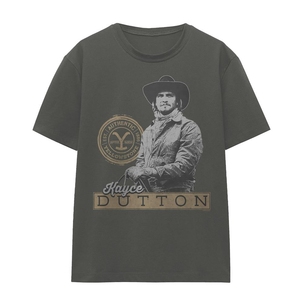 Charcoal - Front - Yellowstone Unisex Adult Kayce Dutton T-Shirt