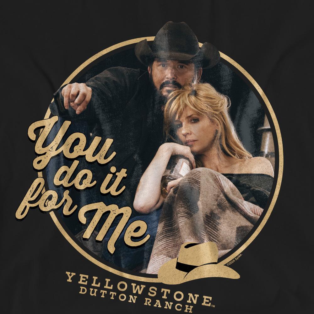 Black - Side - Yellowstone Unisex Adult You Do It for Me T-Shirt