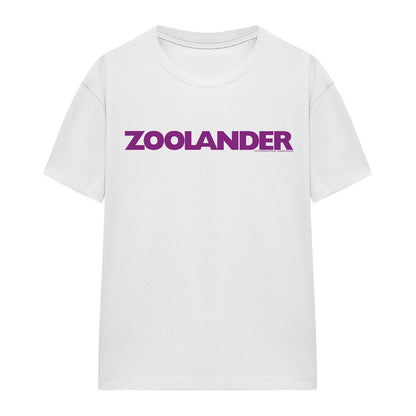 White - Front - Zoolander Unisex Adult Logo T-Shirt