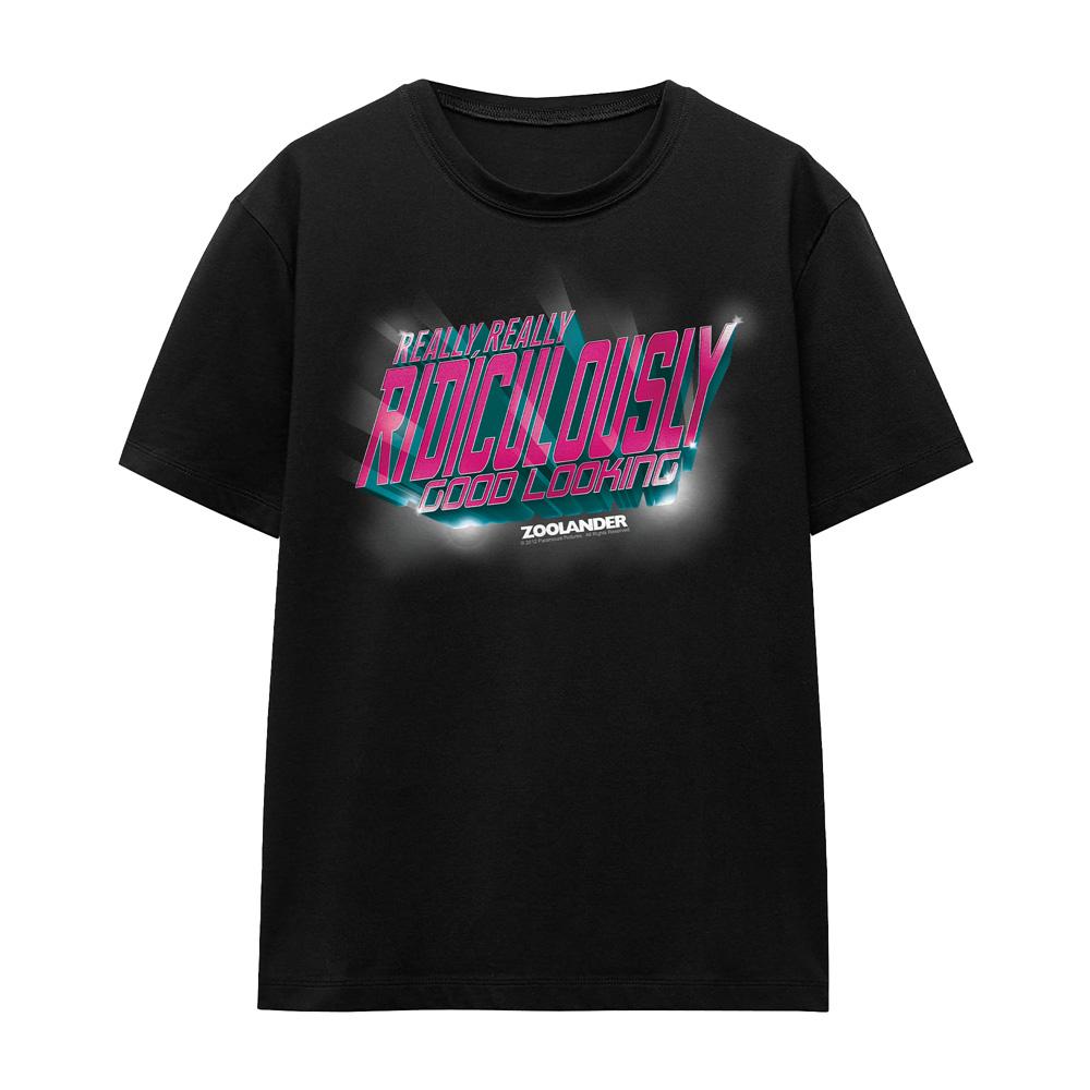 Black - Front - Zoolander Unisex Adult Ridiculously Good Looking T-Shirt