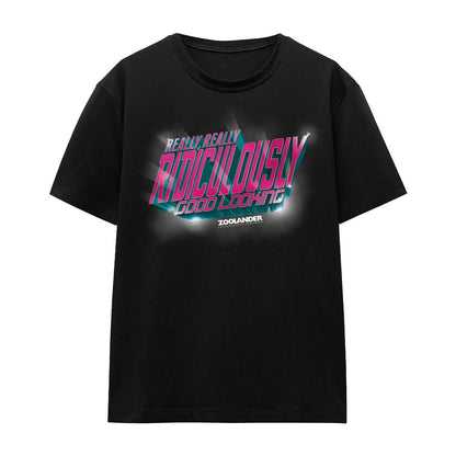 Black - Front - Zoolander Unisex Adult Ridiculously Good Looking T-Shirt
