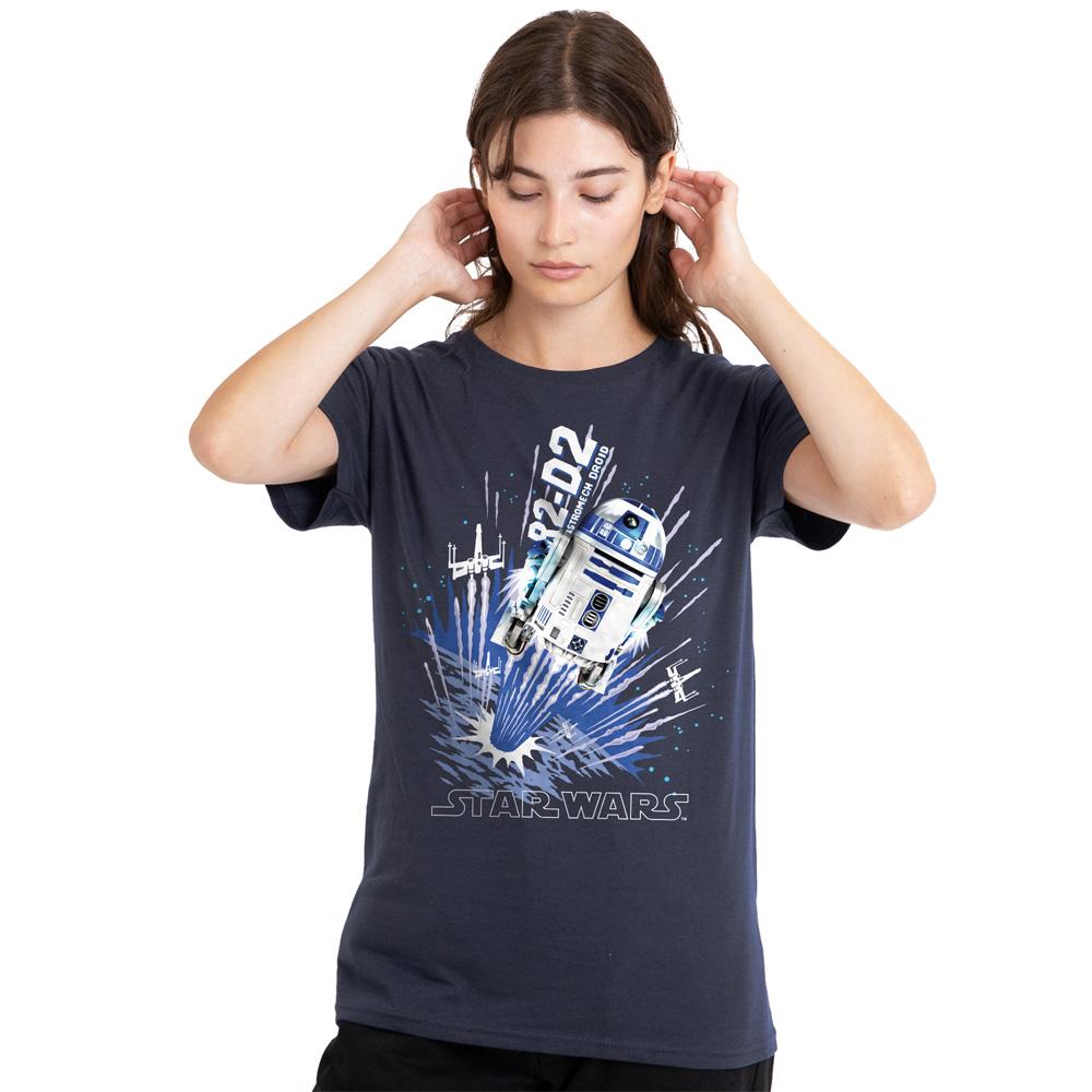 Deep Navy - Side - Star Wars Unisex Adult Jar Jar Binks T-Shirt