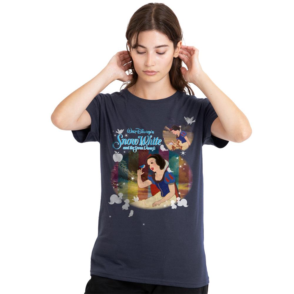 Deep Navy - Side - Moana Unisex Adult Maui Stacked T-Shirt