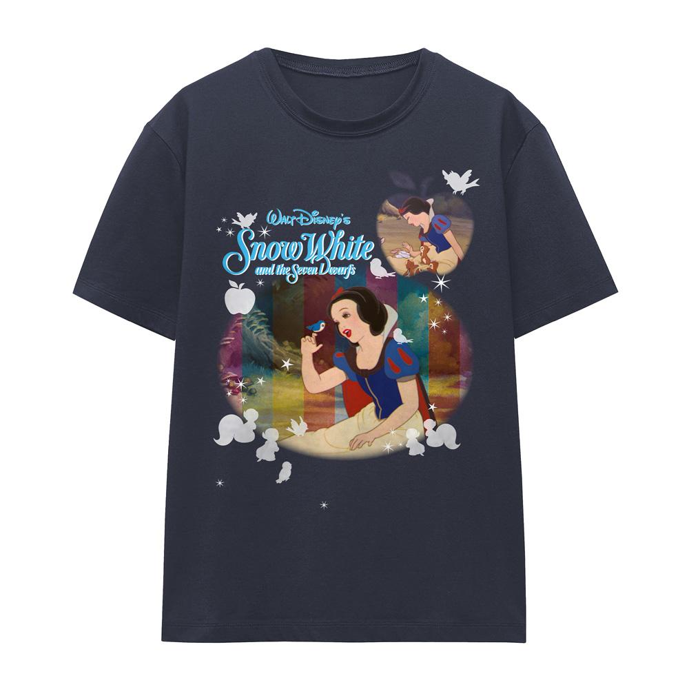 Deep Navy - Front - Moana Unisex Adult Maui Stacked T-Shirt
