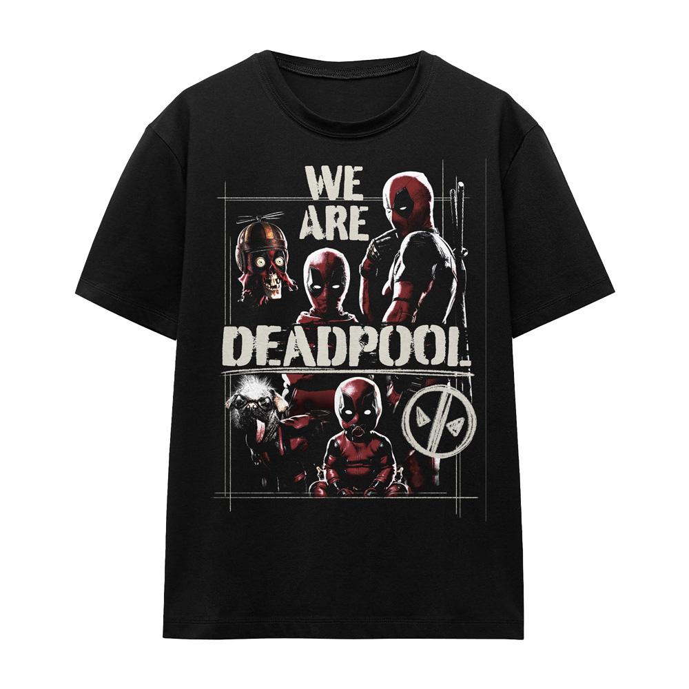 Black - Front - Deadpool & Wolverine Unisex Adult We Are Deadpool T-Shirt