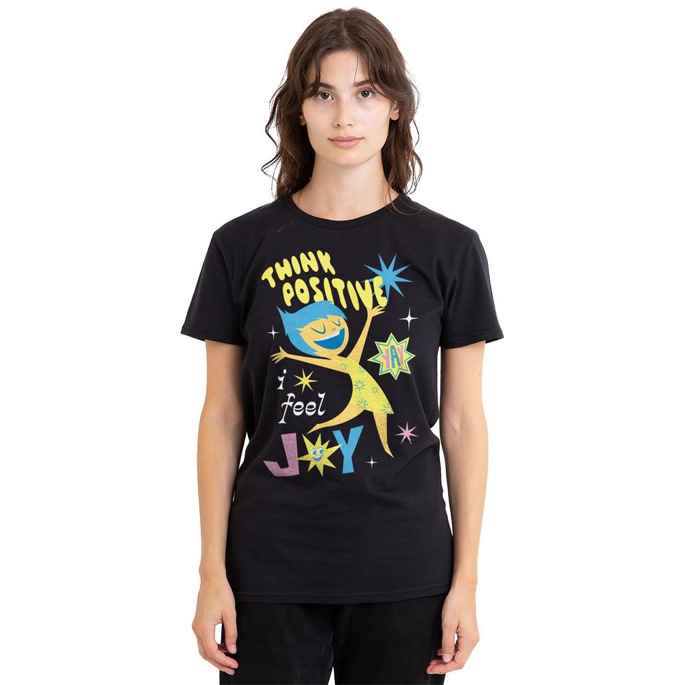 Black - Side - Inside Out 2 Unisex Adult Think Positive Joy T-Shirt