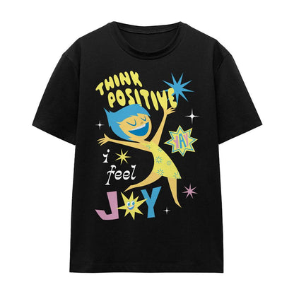 Black - Front - Inside Out 2 Unisex Adult Think Positive Joy T-Shirt