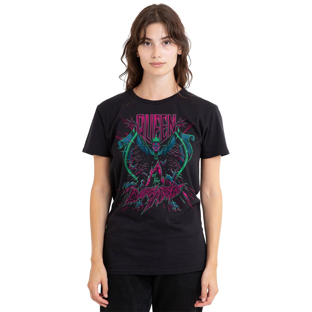 Black - Side - Disney Villains Unisex Adult Queen Of The Dark Arts T-Shirt