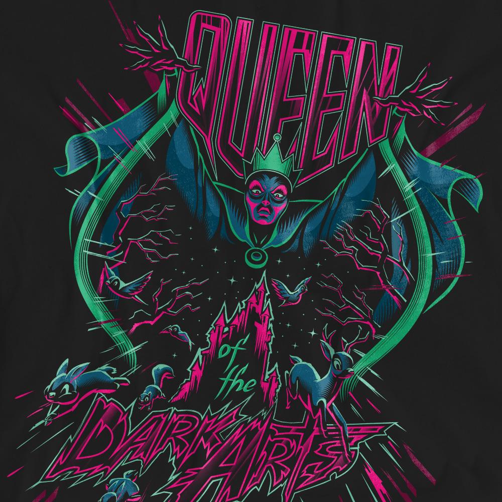 Black - Pack Shot - Disney Villains Unisex Adult Queen Of The Dark Arts T-Shirt